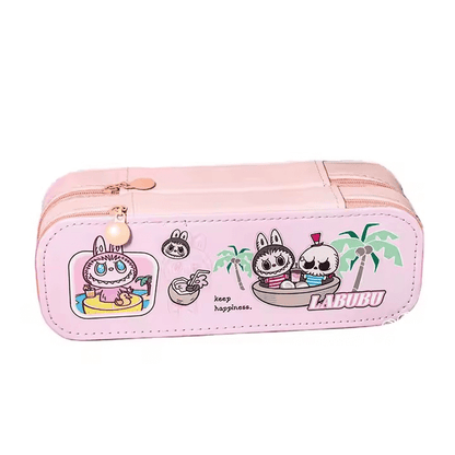 Trousse Labubu multifonction rose