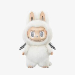 Zimomo 58 cm – Édition Géante Collector Labubu RECONDITIONNE figurine en peluche blanche avec oreilles de lapin.
