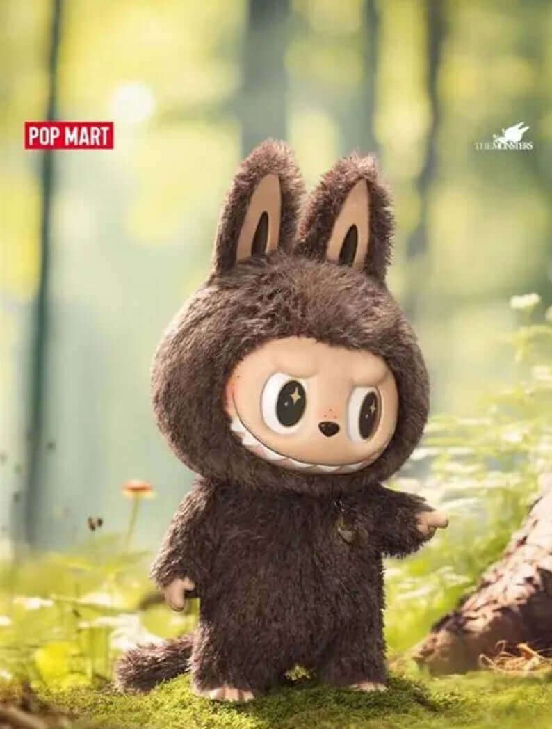 Zimomo 58 cm – Brown Labubu Giant Collector's Edition plush figurine with an adorable artistic design.