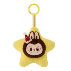 Labubu Sparkly Plush Pendant – Porte-Clés Peluche Surprise (Blind Box) - Jaune