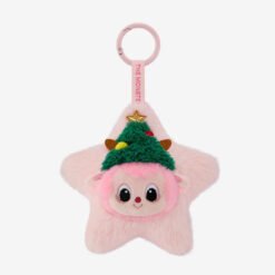 Labubu Sparkly Plush Pendant – Porte-Clés Peluche Surprise (Blind Box) - Rose