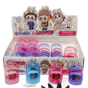 Taille-crayon Labubu – Pratique, Original et Collector avec des designs amusants et colorés pour un usage scolaire.