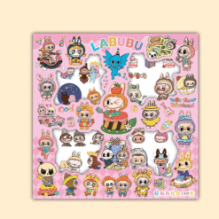 Autocollants kawaii Labubu pour personnaliser vos fournitures scolaires collège Labubu.