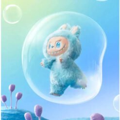 Labubu Big Into Energy figurine in bubble, showcasing vibrant colors and unique design from POP MART collection.