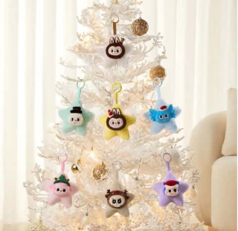 Labubu Sparkly Plush Pendant – Porte-Clés Peluche Surprise (Blind Box)