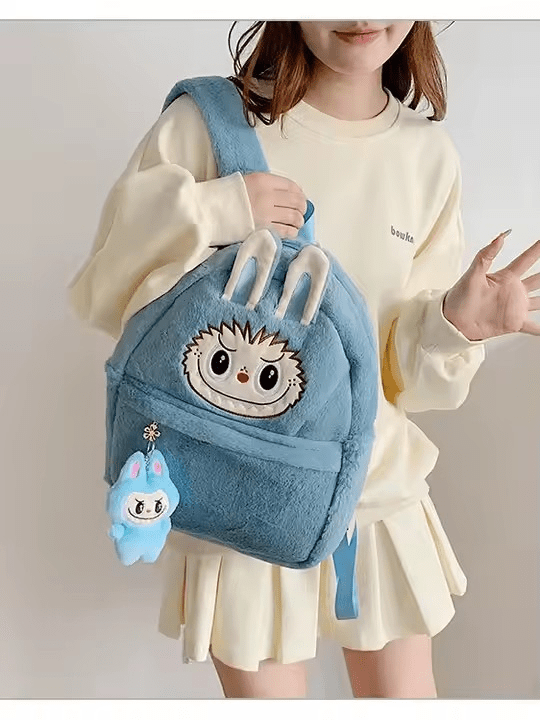Sac à dos peluche Labubu – Mignon, doux et pratique, avec design amusant et charmant.