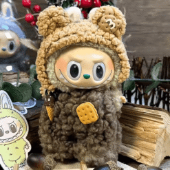 Tenue Labubu Cookies – Adorable et gourmande pour vos figurines, costume kawaii de Labubu en peluche et cookies.
