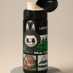 Thermos Labubu – L’Allié Mignon de Vos Journées ! avec design mignon et capuchon pratique.